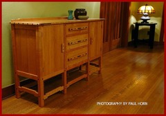 ...(ITEM RETIRED)...Greene and Greene Style Custom Cherry and Ebony Buffet